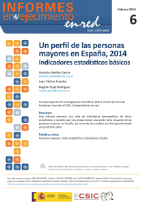 Un perfil de las personas mayores en España, 2014: Indicadores