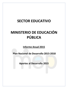 Aportes al Desarrollo 2015 - Ministerio de Educación Pública