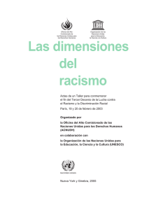 Las dimensiones del racismo