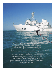 Las cartas náuticas españolas se realizan en Cádiz, concretamente