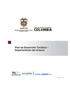 Plan de Desarrollo Turístico – Departamento del Arauca