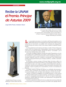 Recibe la UNAM el Premio Príncipe de Asturias 2009