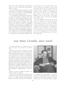 José Maria Gironella, autor teatral