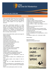 editorial - Colegio San José de Monterrico