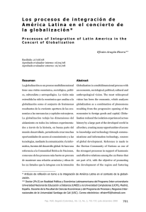 Los procesos de integración de América Latina