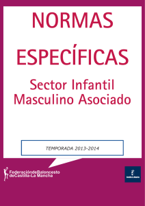 Normas Específicas Sector Infantil Masculino Asociado