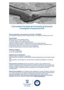 Convocatoria Contrato FPI 2015