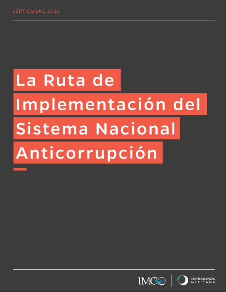 La Ruta De Implementaci N Del Sistema Nacional