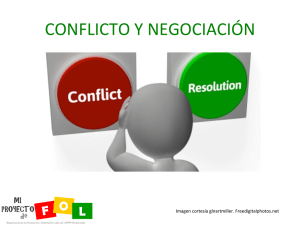 conflicto y negociación