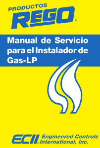 Manual de Servicio para el Instalador de Gas-LP