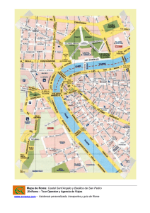 Mapa de Roma: Castel Sant`Angelo y Basilica de San Pedro