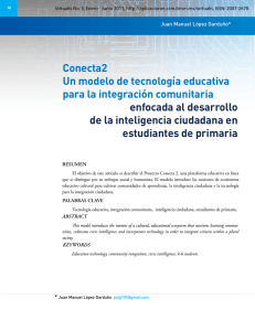 Conecta2 Un modelo de tecnología educativa para la integración