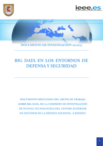 big data en los entornos de defensa y seguridad