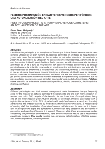 flebitis postinfusión en catéteres venosos periféricos