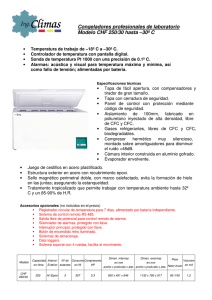 Congeladores profesionales de laboratorio Modelo CHF 250/30