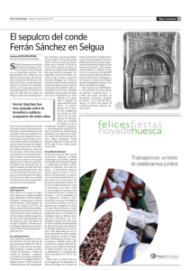 El sepulcro del conde Ferrán Sánchez en Selgua