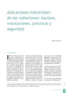 Aplicaciones industriales de las radiaciones: equipos, instalaciones