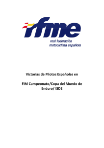 Victorias de Pilotos Españoles en FIM Campeonato/Copa del