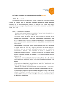 CAPÍTULO 7. NORMAS PARTICULARES DE EDIFICACIÓN
