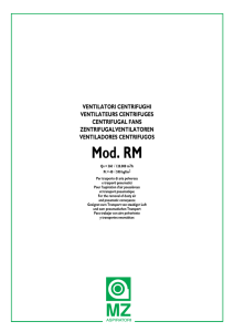 Mod. RM - CIMI ventilatori