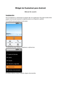 Widget de Euskalmet para Android