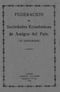 FEDERACION Sociedades Económicas de Amigos del País.