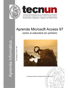 Aprenda Microsoft Access 97 como si estuviera en primero