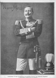 Guillermo II con el uniforme de Capitán General del Ejército Español