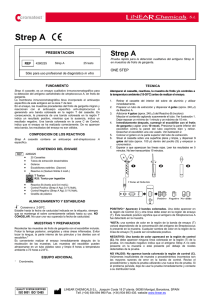 Strep A - LINEAR CHEMICALS