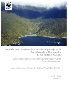 Análisis de conservación a escala de paisaje en la Cordillera de la