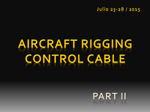 aircraft control cable rigging