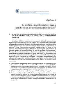 El ámbito competencial del orden jurisdiccional contencioso