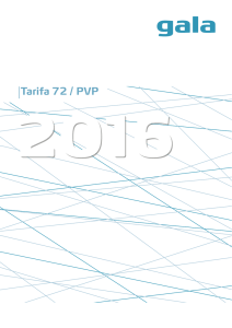 Tarifa 72 / PVP - Cerámicas Gala