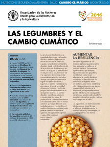 LAS LEGUMBRES Y EL CAMBIO CLIMÁTICO