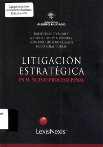Litigacion Estratégica en el Nuevo Proceso Penal