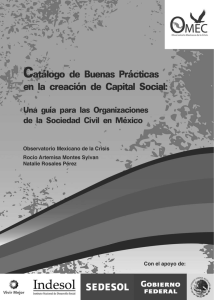 Catálogo de Buenas Prácticas en la creación de Capital Social: Una