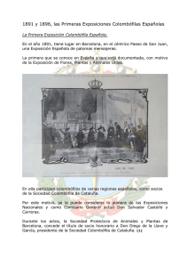 1891 y 1896, las Primeras Exposiciones Colombófilas Españolas