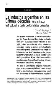 La industria argentina en las últimas décadas