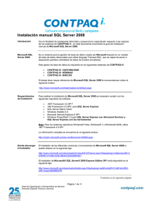 Instalación manual SQL Server 2008