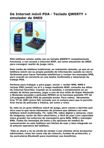 De Internet móvil PDA - Teclado QWERTY + emulador de SNES