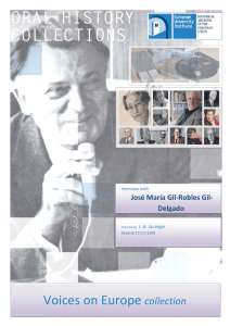Interview with José María Gil-Robles Gil