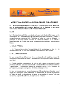 VI FESTIVAL NACIONAL DE FOLCLORE CHILLÁN 2015