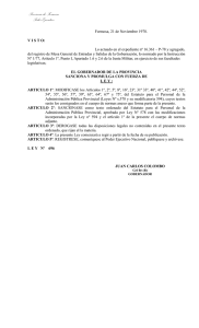 Decreto Ley 696 - Gobierno de la Provincia de Formosa