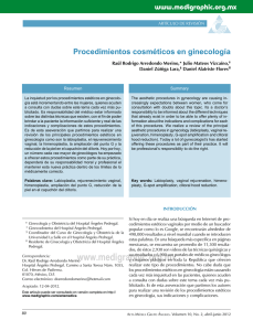 Procedimientos cosméticos en ginecología