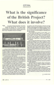 What is the significance of the British Project? What does it involve?