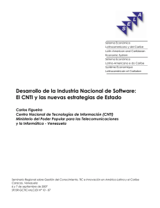 Desarrollo de la Industria Nacional de Software: El CNTI y