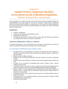 Capital Social y Empresas Sociales en las Reservas de la Biosfera
