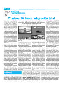 Windows 10 busca integración total