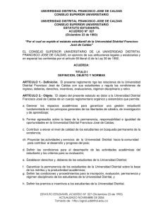Estatuto Estudiantil - Secretaría General