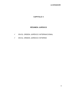 CAPITULO 3 RÉGIMEN JURÍDICO EN EL ORDEN JURÍDICO